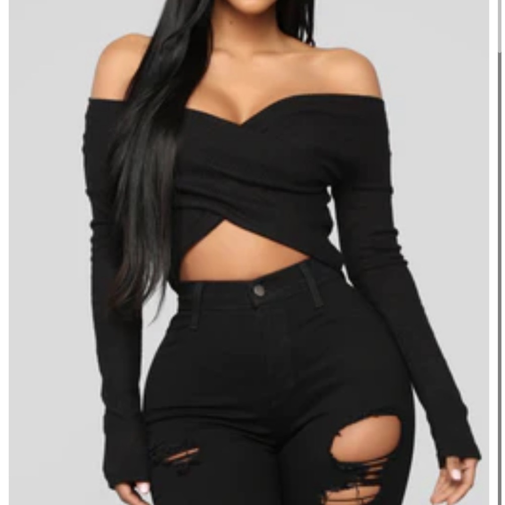 Crop top long sleeve